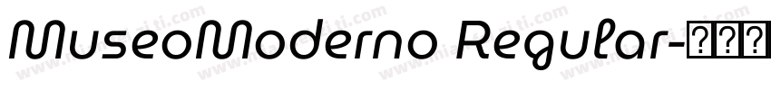 MuseoModerno Regular字体转换